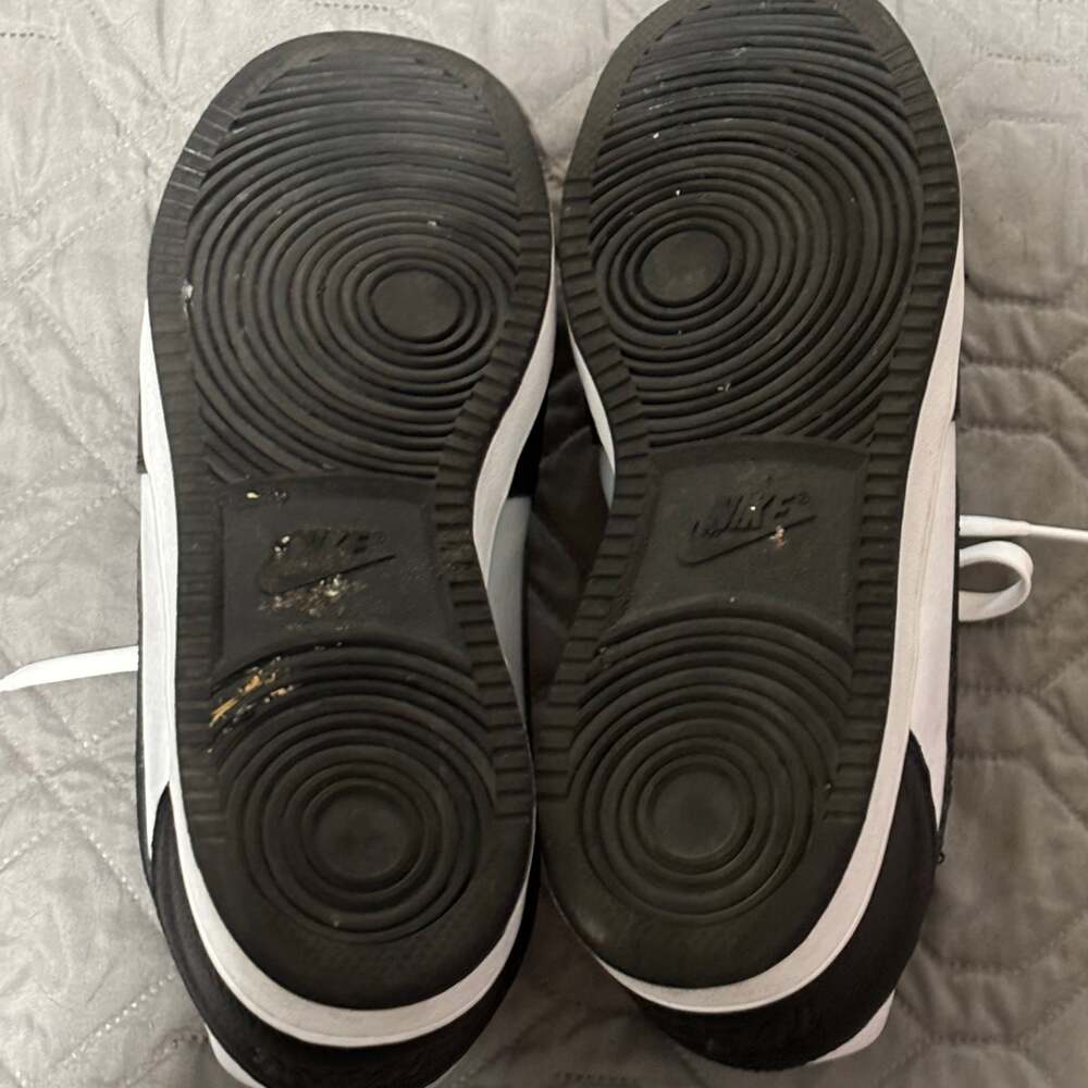 Nike Ebernon Low Premium Trainers White / Black / Wolf Grey - Picture 5 of 6